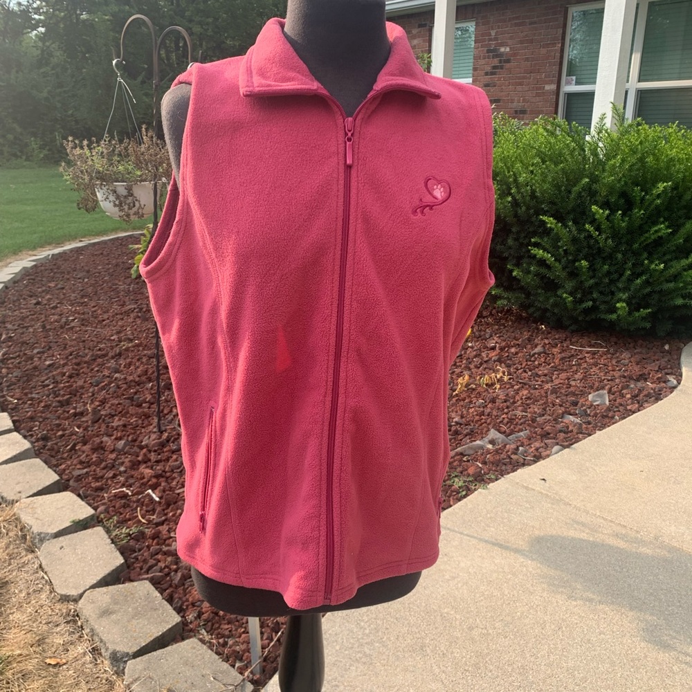 Ladies Dog Agility sports fleece vest size L